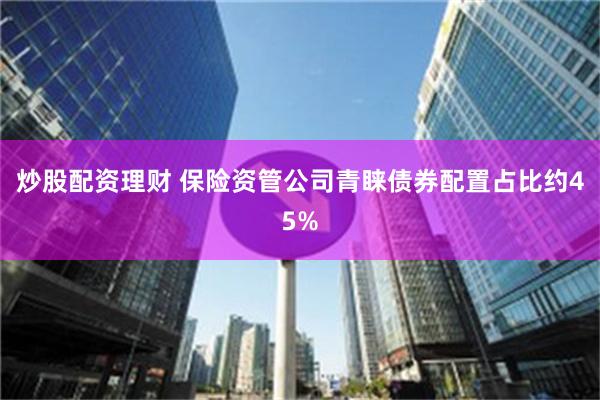 炒股配资理财 保险资管公司青睐债券配置占比约45%